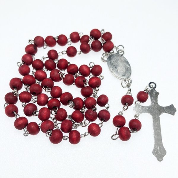 Handmade Catholic Crochet Rosary Necklace