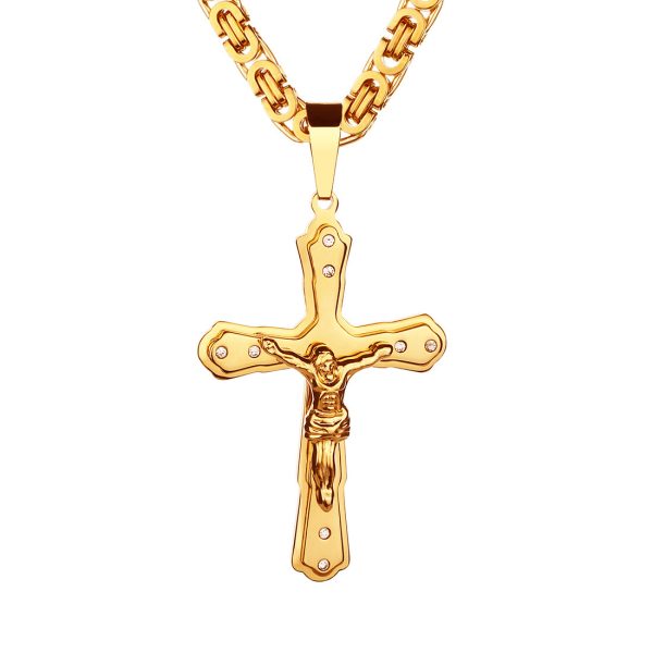 Jesus Golden Cross Pendant