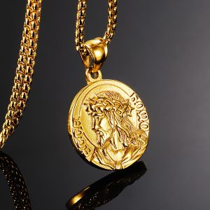 Titanium Steel Jesus Pendant