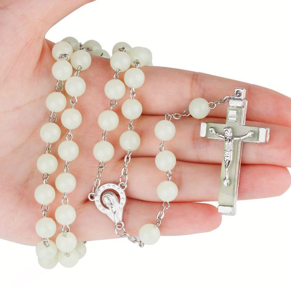 Luminous Rosary Cross Necklace