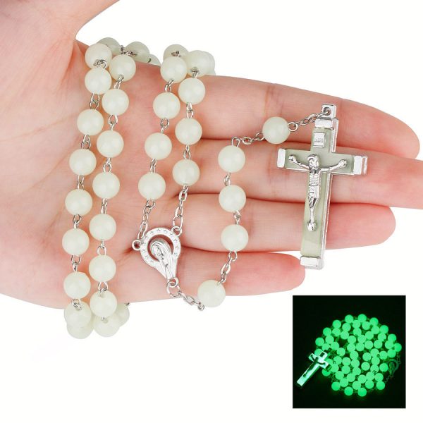 Luminous Rosary Cross Necklace