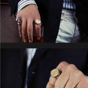 Christian Order of Saint Benedict Ring – Titanium & Bronze