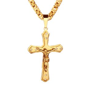 Jesus Golden Cross Pendant