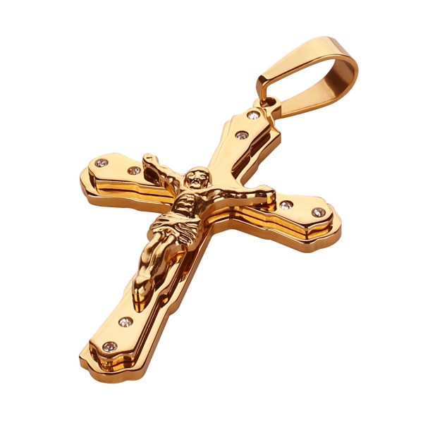 Jesus Golden Cross Pendant