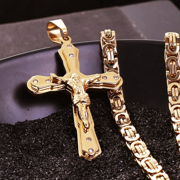 Jesus Golden Cross Pendant