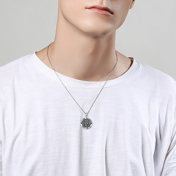 Sterling Silver Saint Jude Pendant Necklace
