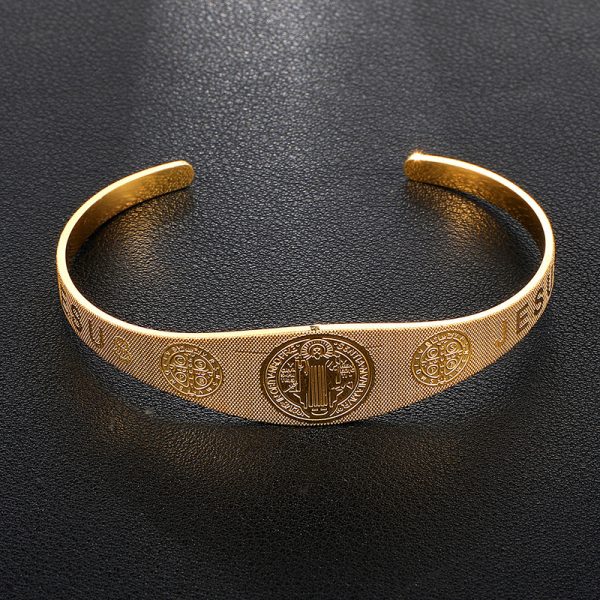 Stainless Steel Saint Benedict Bracelet